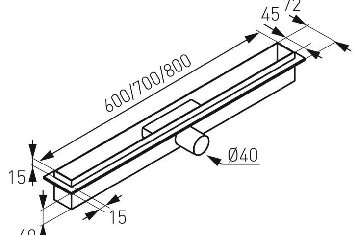 Odpływ liniowy Super Slim Pro