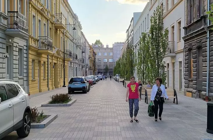 ulica Włókiennicza po rewitalizacji (2022 rok) 