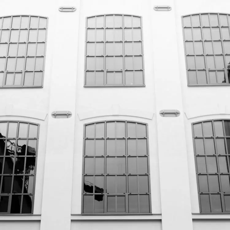 Solar control glazing in a modern building