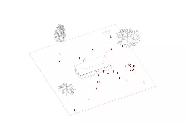Projekt Domu Kobiet, zagospodarowanie terenu