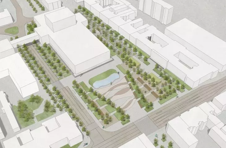 I version of the project for the reconstruction of Dabrowski Square