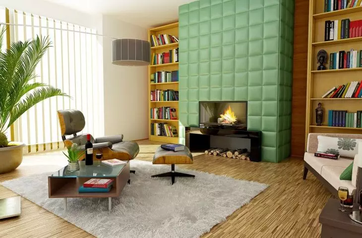 Kominek we wnętrzu