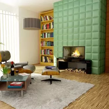 Fireplace in the interior