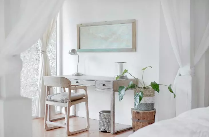 Various shades of white dominate coastal grandmother style interior