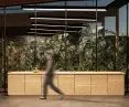 Iceland Lake Mývatn Community House project, a greenhouse including a communal kitchen