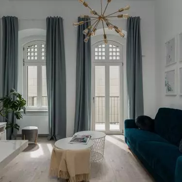 Emerald and gold - living room