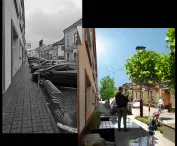 Woonerf zaprojektowany w bezpośrednim otoczeniu rynku