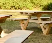 Picnic table detail