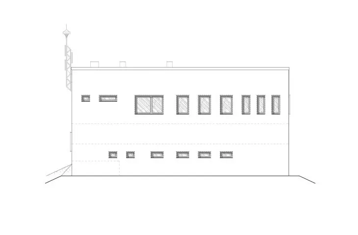 Bosutów TSO building, west elevation