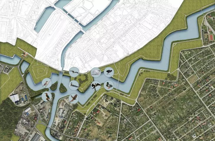 Danzig fortifications development project, natural analysis