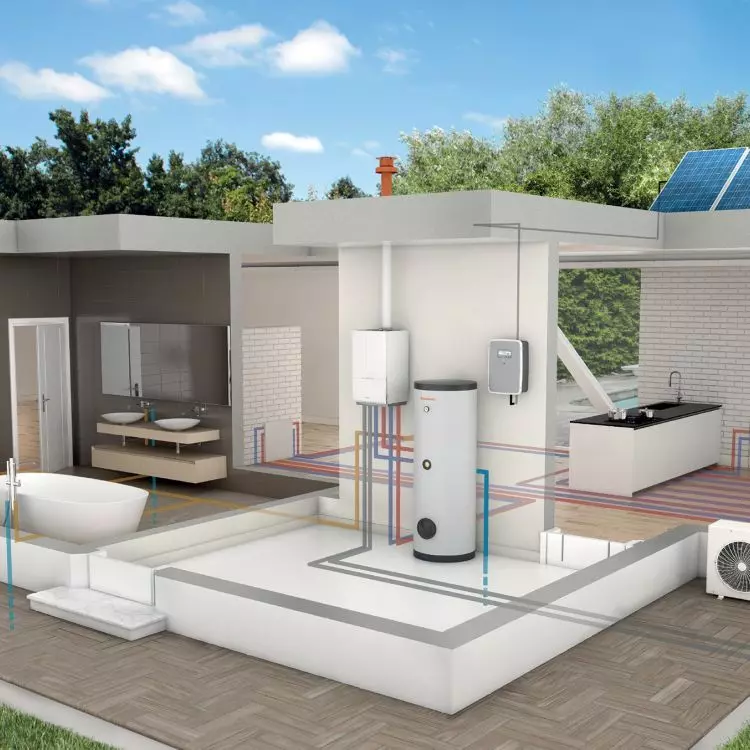 Heat pump operation diagram