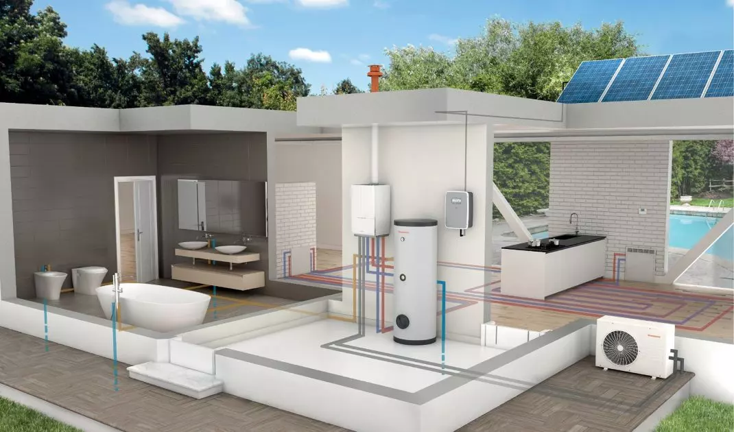 Heat pump operation diagram
