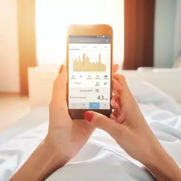 The heat pump can be controlled via a mobile app 