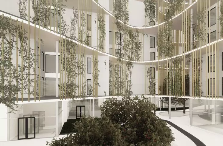 Elewację porasta bluszcz