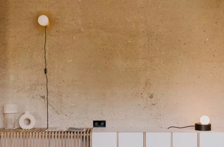 minimalist concrete wall