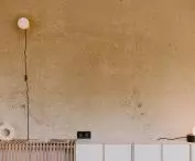 minimalistyczna, betonowa ściana