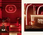 On the mezzanine floor there are lodges and an additional bar