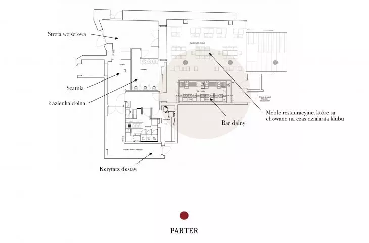 SASSY Warsaw, first floor plan