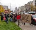 Protest on Pulawska Street