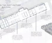 Plan of the existing former factory building