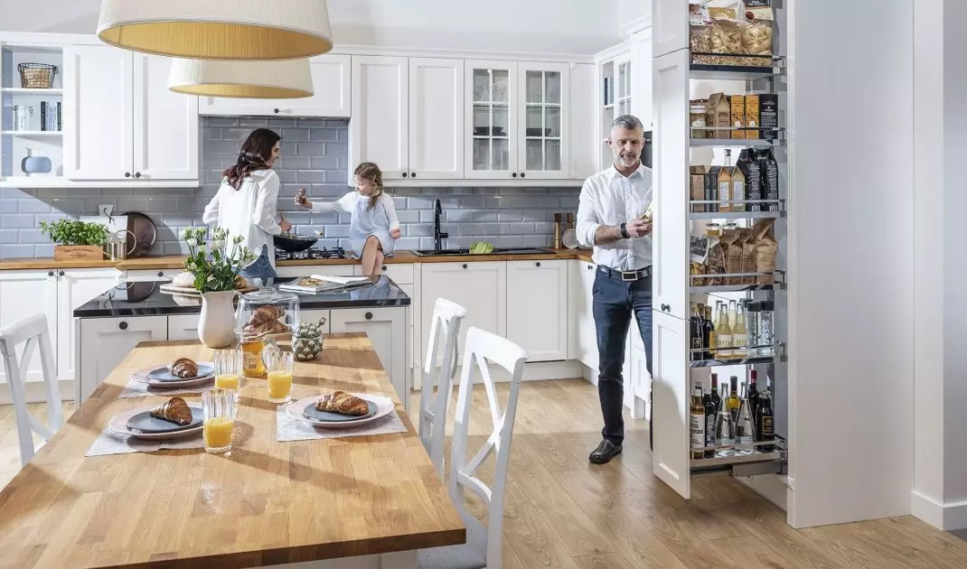 You do not need to have a separate room to create a pantry