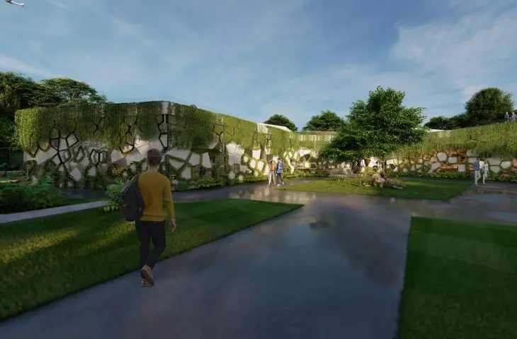 Abundant greenery is expected to promote therapy