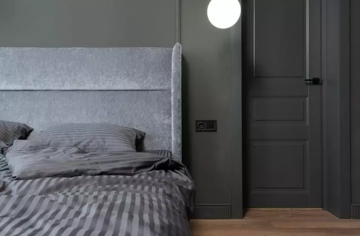 Interior in dark colors