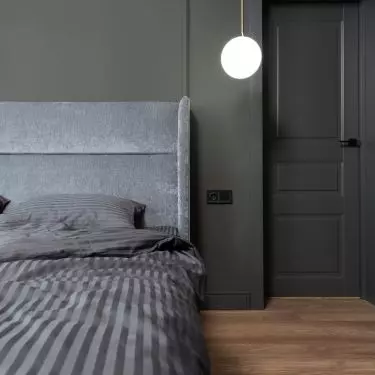 Interior in dark colors