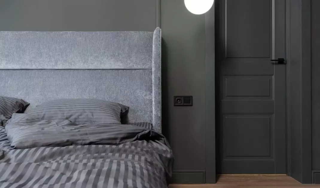 Interior in dark colors