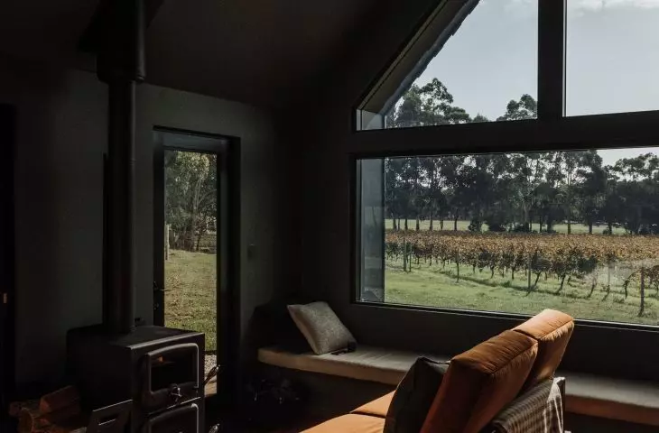 Interior in dark colors