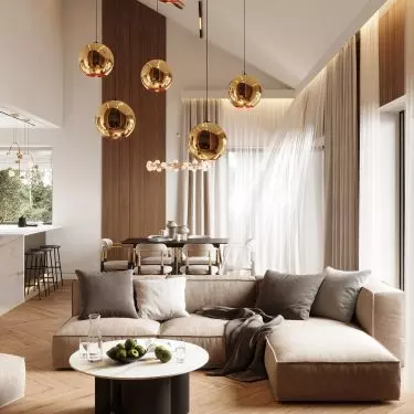 In the interior, the original lamps catch the eye