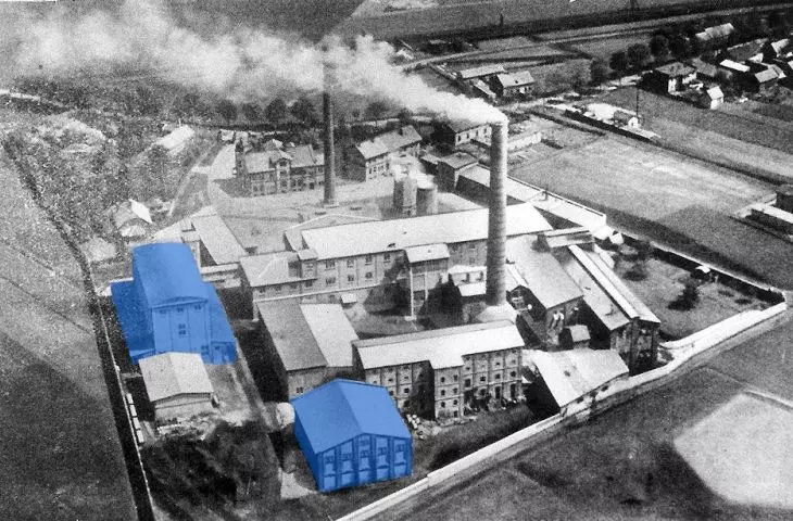 Cement plant buildings developed by the author