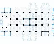 First floor plan of the warehouse hall