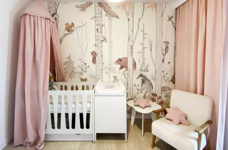 Interior of a girl's room