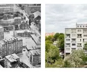 Budynki przy ulicy Grunwaldzkiej, na której oparto projekt „Wielka Płyt(k)a” 