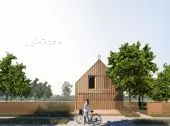 Projekt domu neutralnego klimatycznie, inspirowanego tradycyjną architekturą województwa mazowieckiego