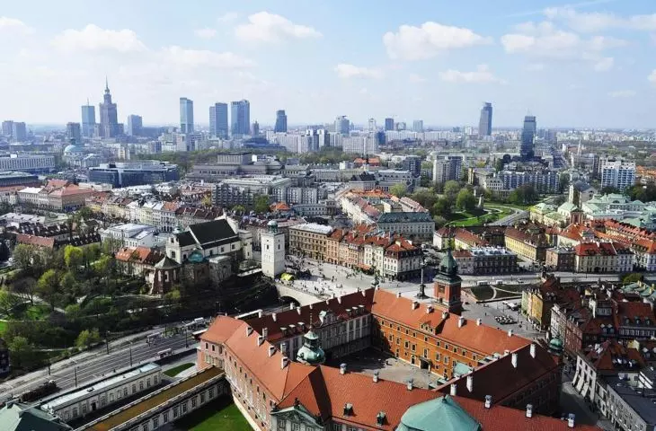 Panorama of Warsaw