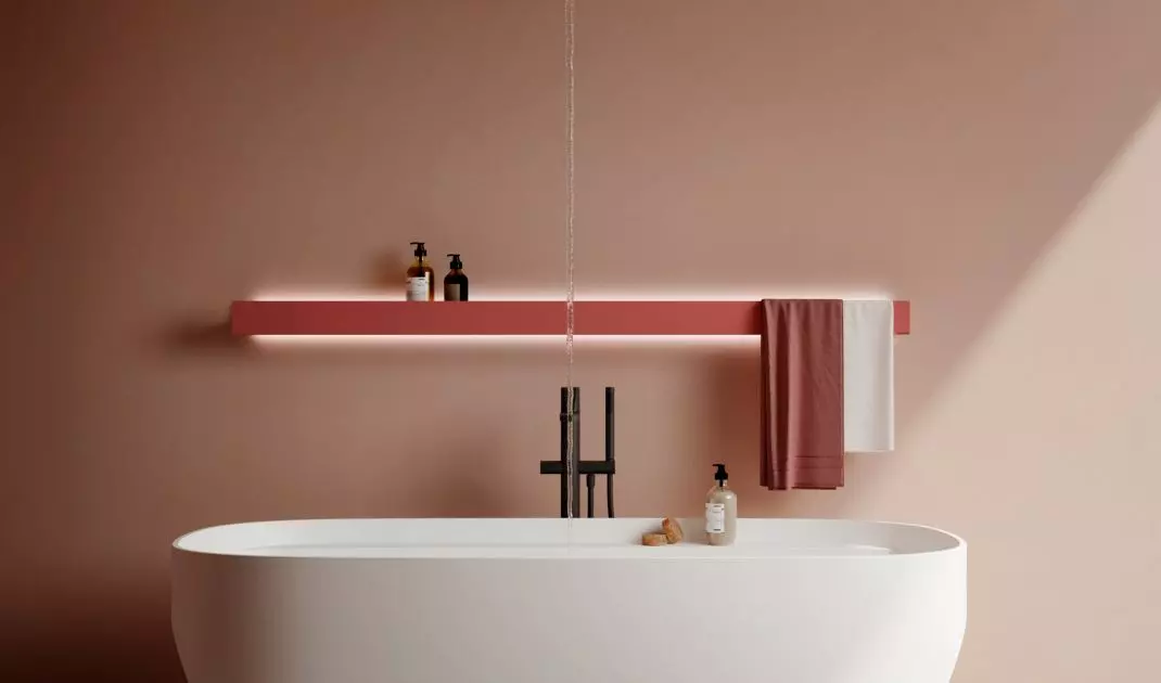 Bathtub with illumination