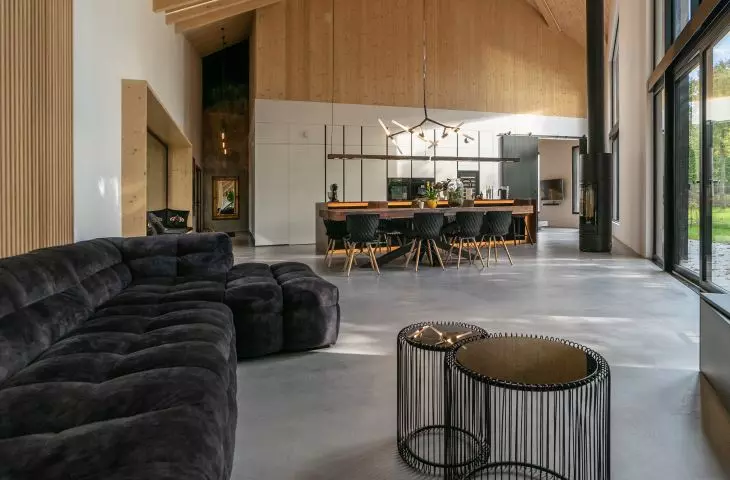 Wood is an essential element of the interior