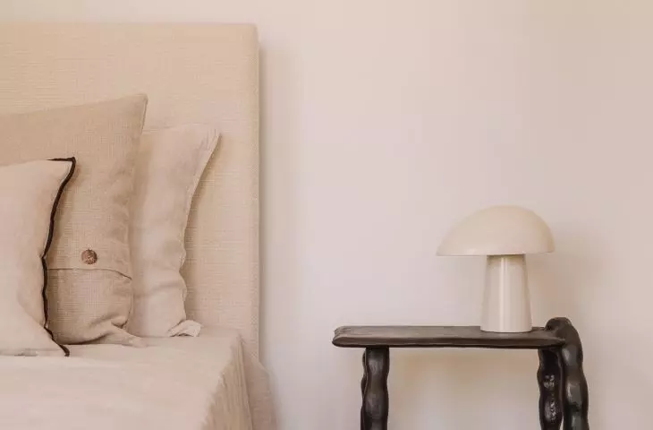 Artistic table in the bedroom