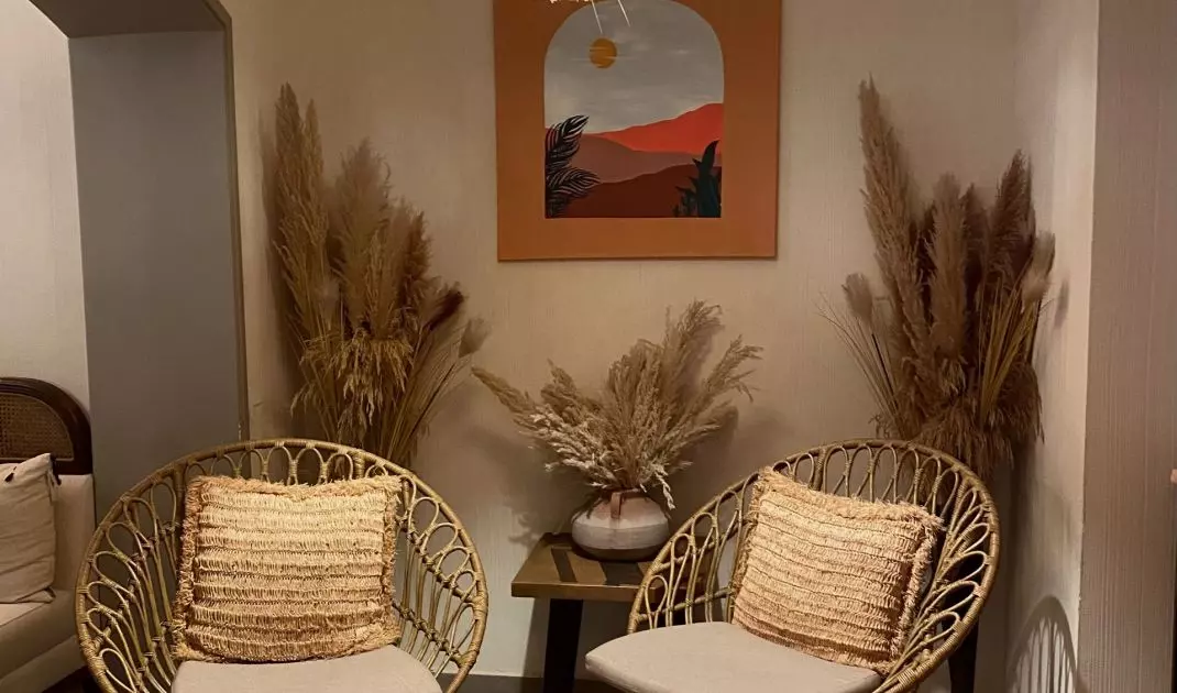Boho style lamp
