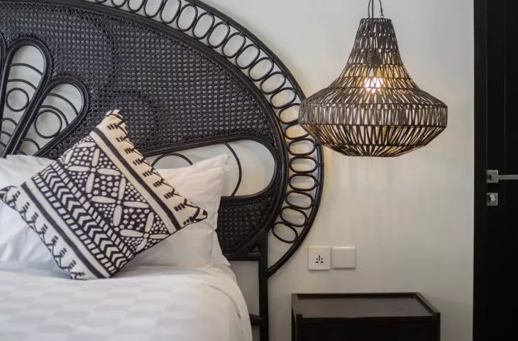 Lampa w stylu boho