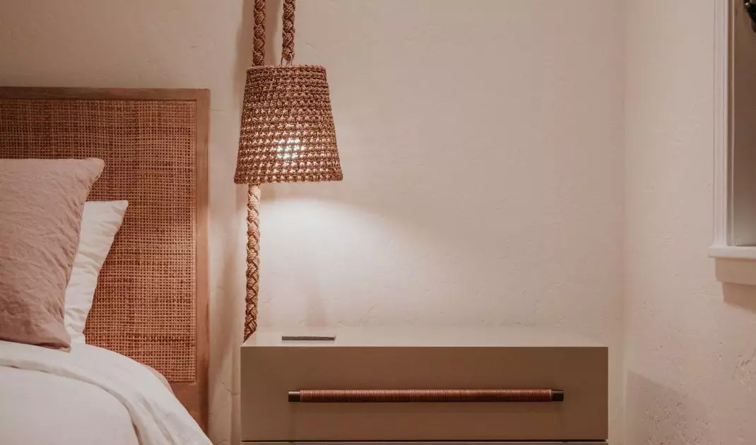 Boho style lamp