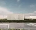 Projekt Community HUB, widok z podwyższenia terenu 