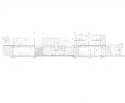 Community HUB project, cross-section A-A
