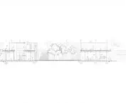 Community HUB project, cross-section B-B