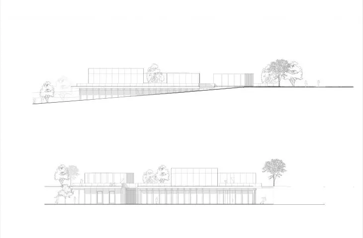 Community HUB project, elevations