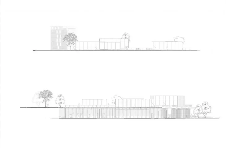 Community HUB project, elevations