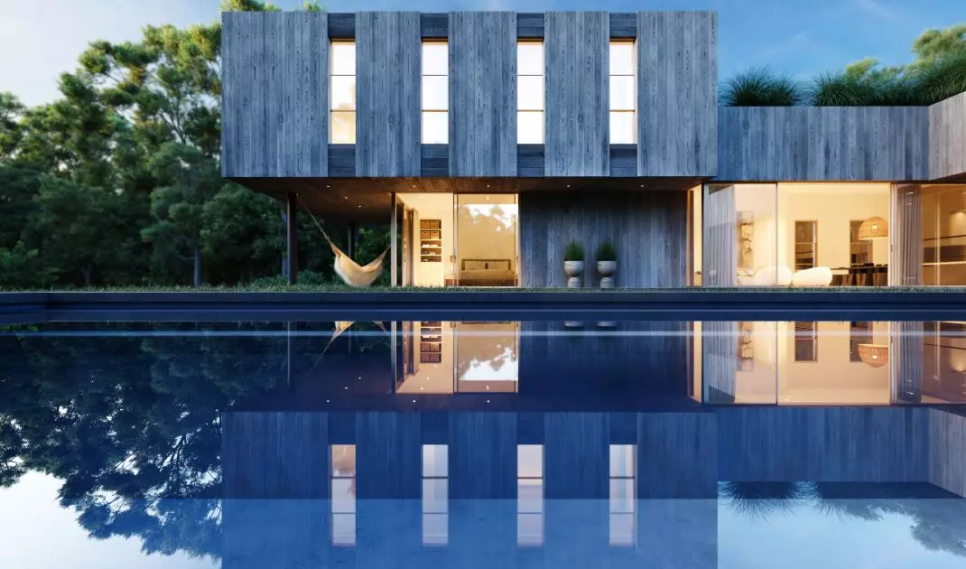 Design of a single-family home in the Hamptons