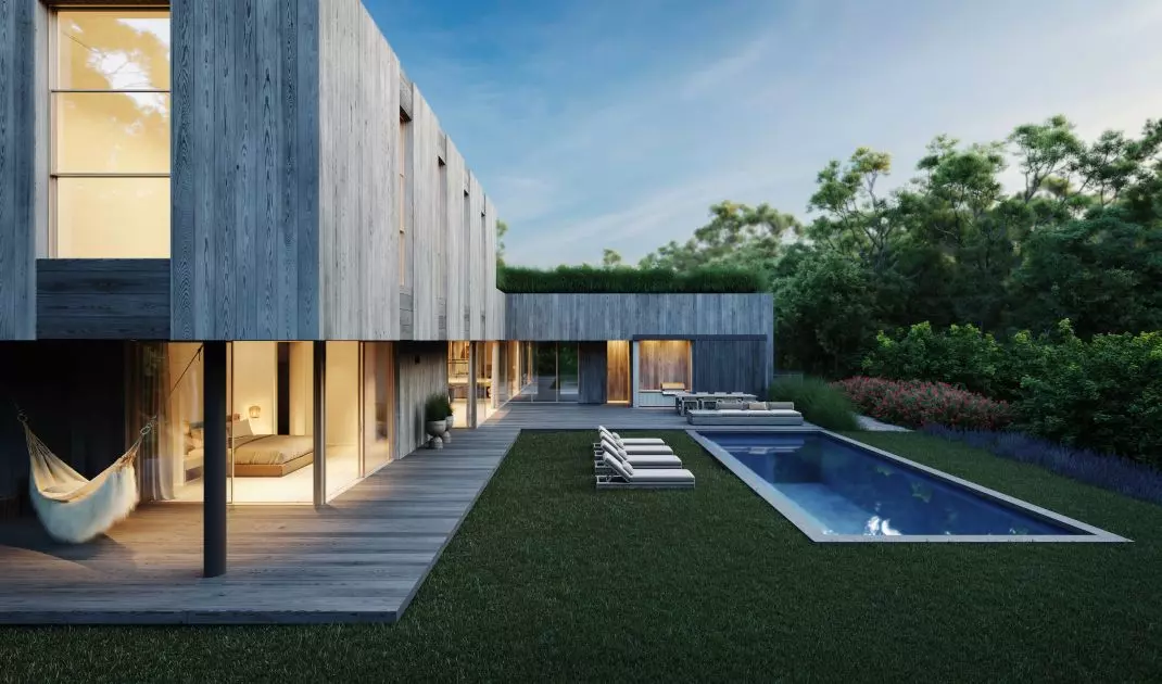 Design of a single-family home in the Hamptons
